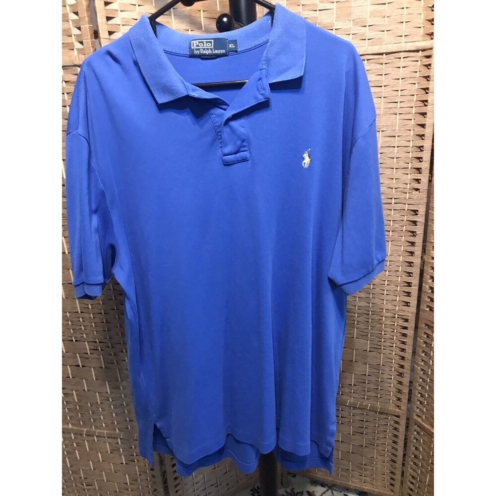 Blue Mens XL/T Short Sleeve Polo Shirt